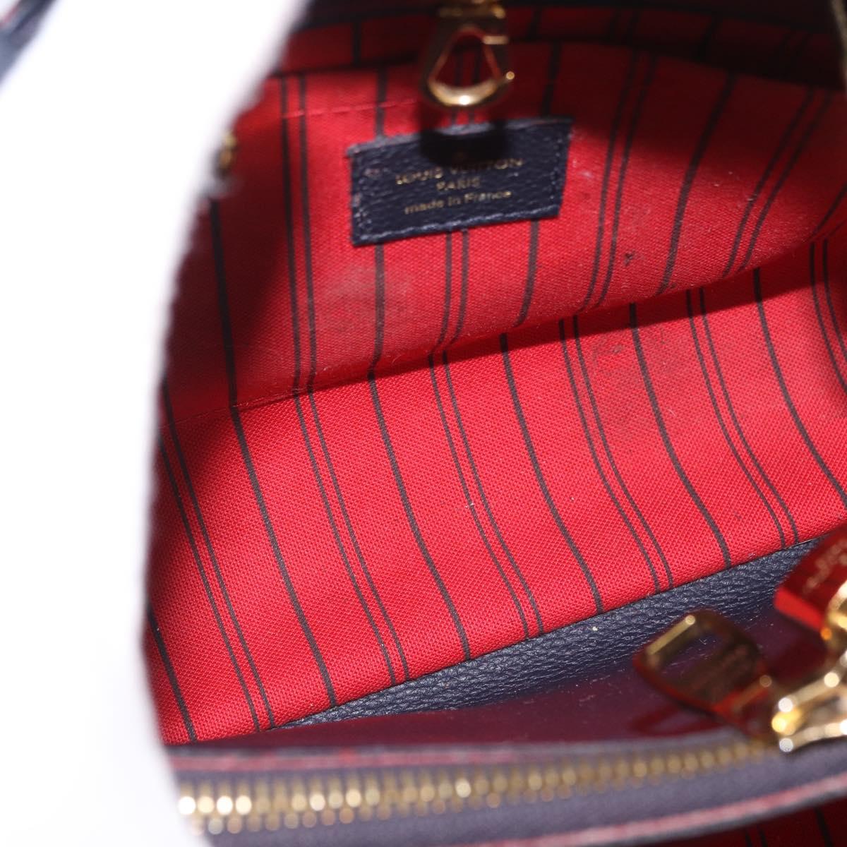 LOUIS VUITTON Empreinte Montaigne BB Bag 2way Marine Rouge M42726 Auth ep14703A