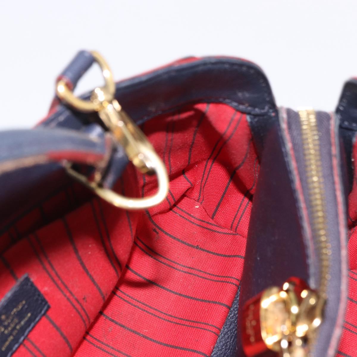 LOUIS VUITTON Empreinte Montaigne BB Bag 2way Marine Rouge M42726 Auth ep14703A