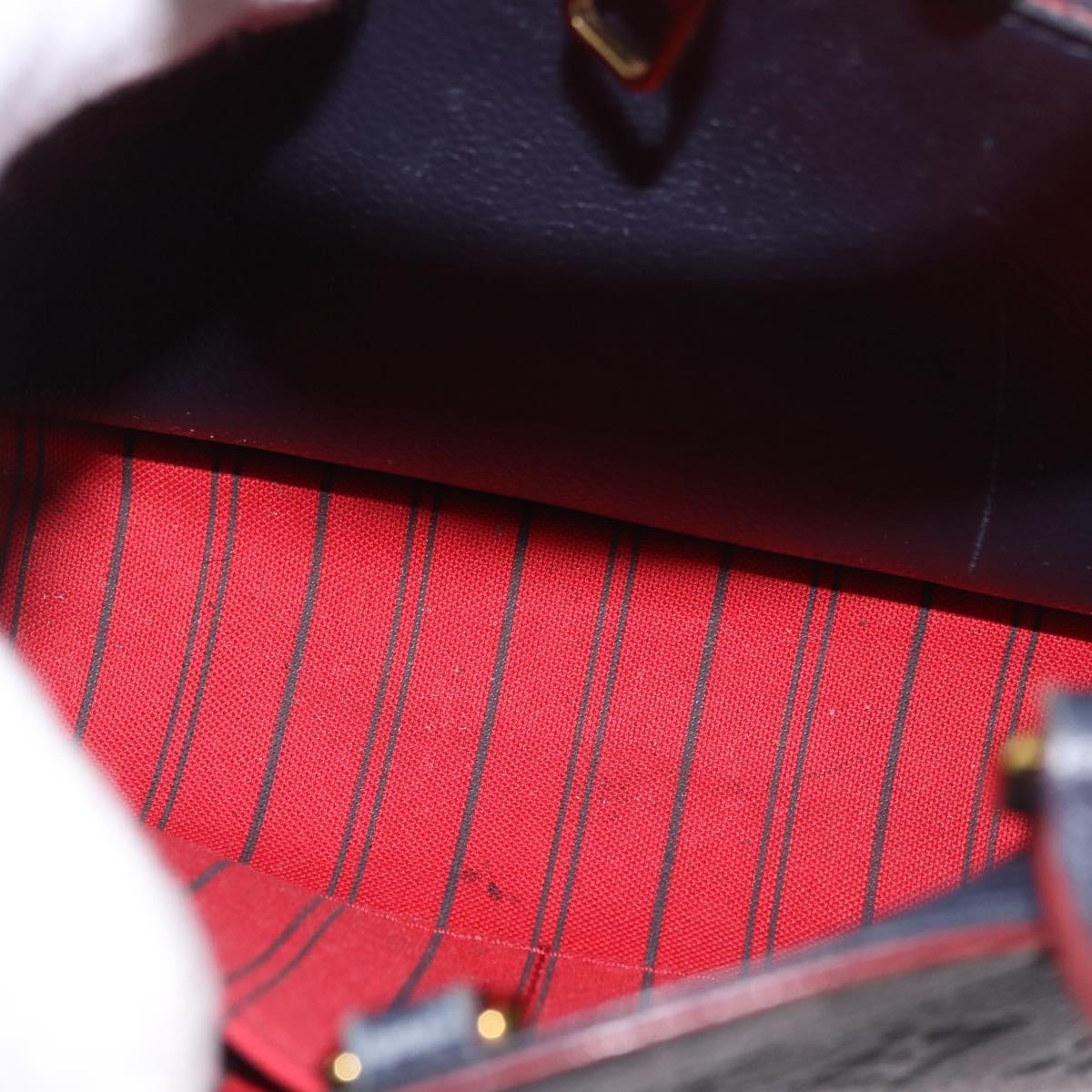 LOUIS VUITTON Empreinte Montaigne BB Bag 2way Marine Rouge M42726 Auth ep14703A