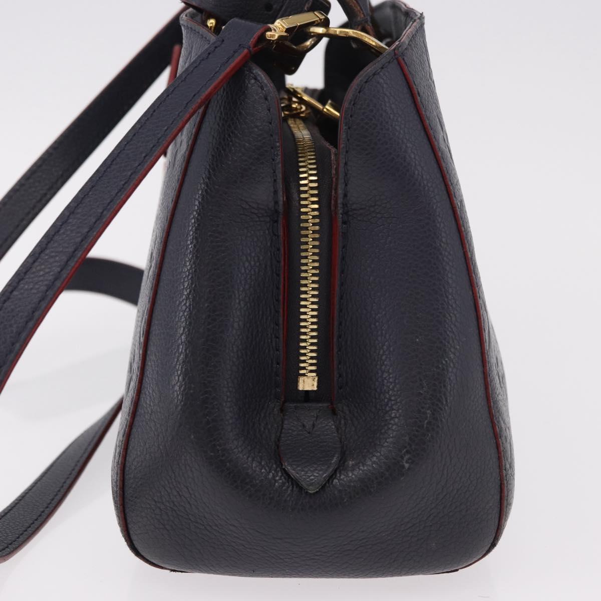 LOUIS VUITTON Empreinte Montaigne BB Bag 2way Marine Rouge M42726 Auth ep14703A
