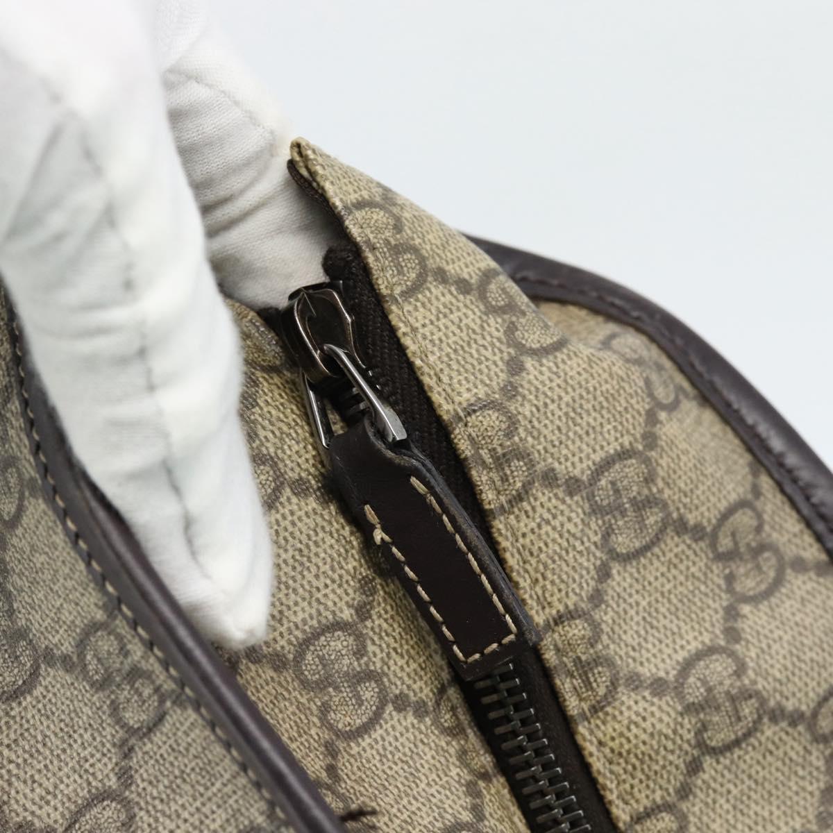 GUCCI GG Supreme Tote Bag PVC Beige 211137 Auth ep14707