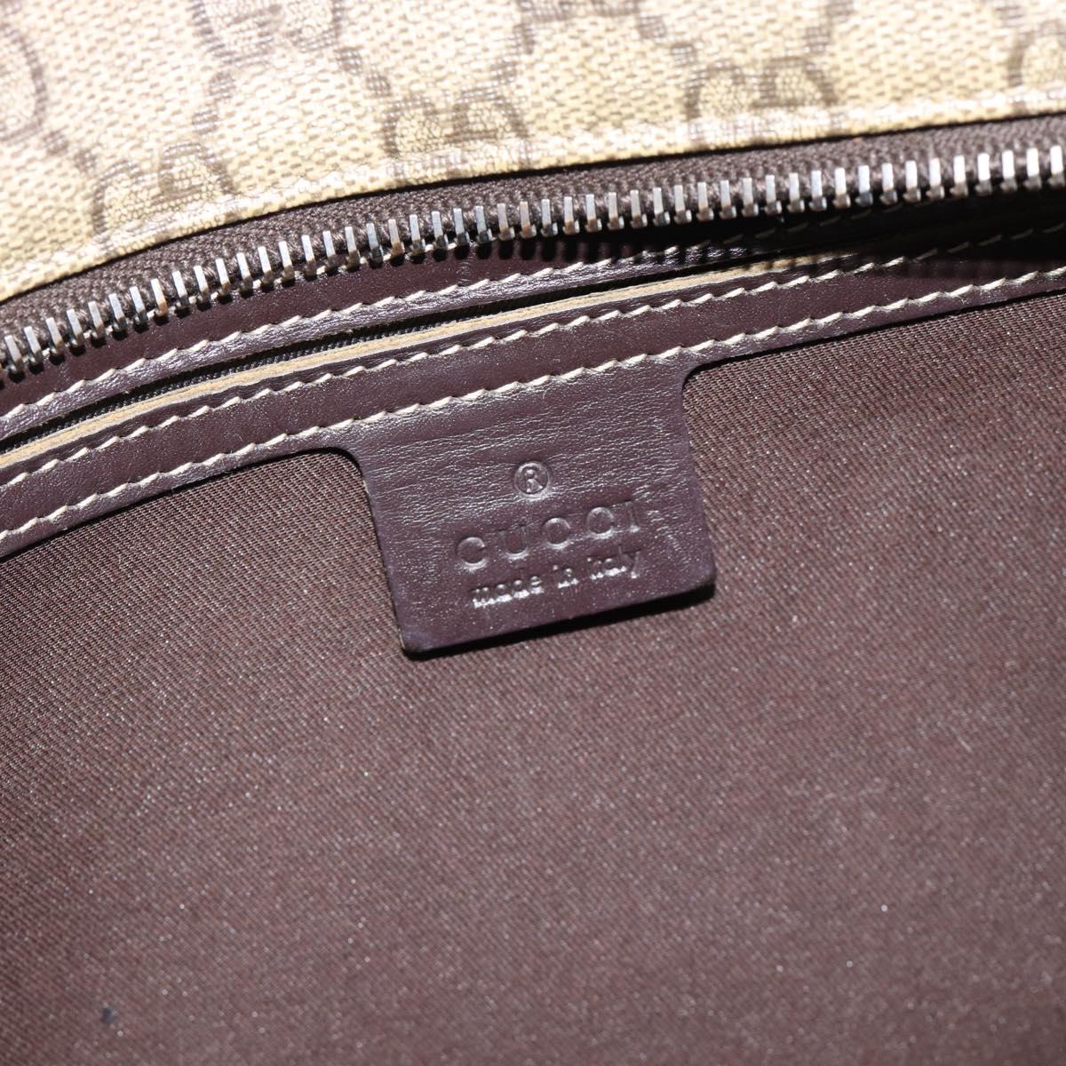 GUCCI GG Supreme Tote Bag PVC Beige 211137 Auth ep14707
