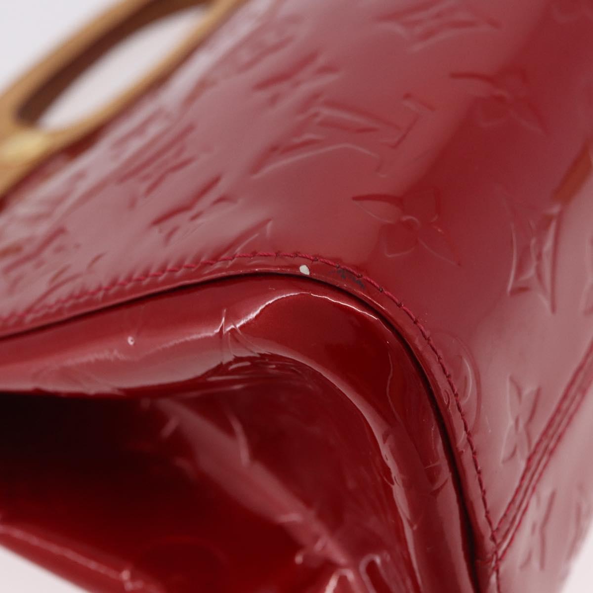 LOUIS VUITTON Vernis Roxbury Drive Bag 2way Pomme D'amour M91987 LV Auth ep14708