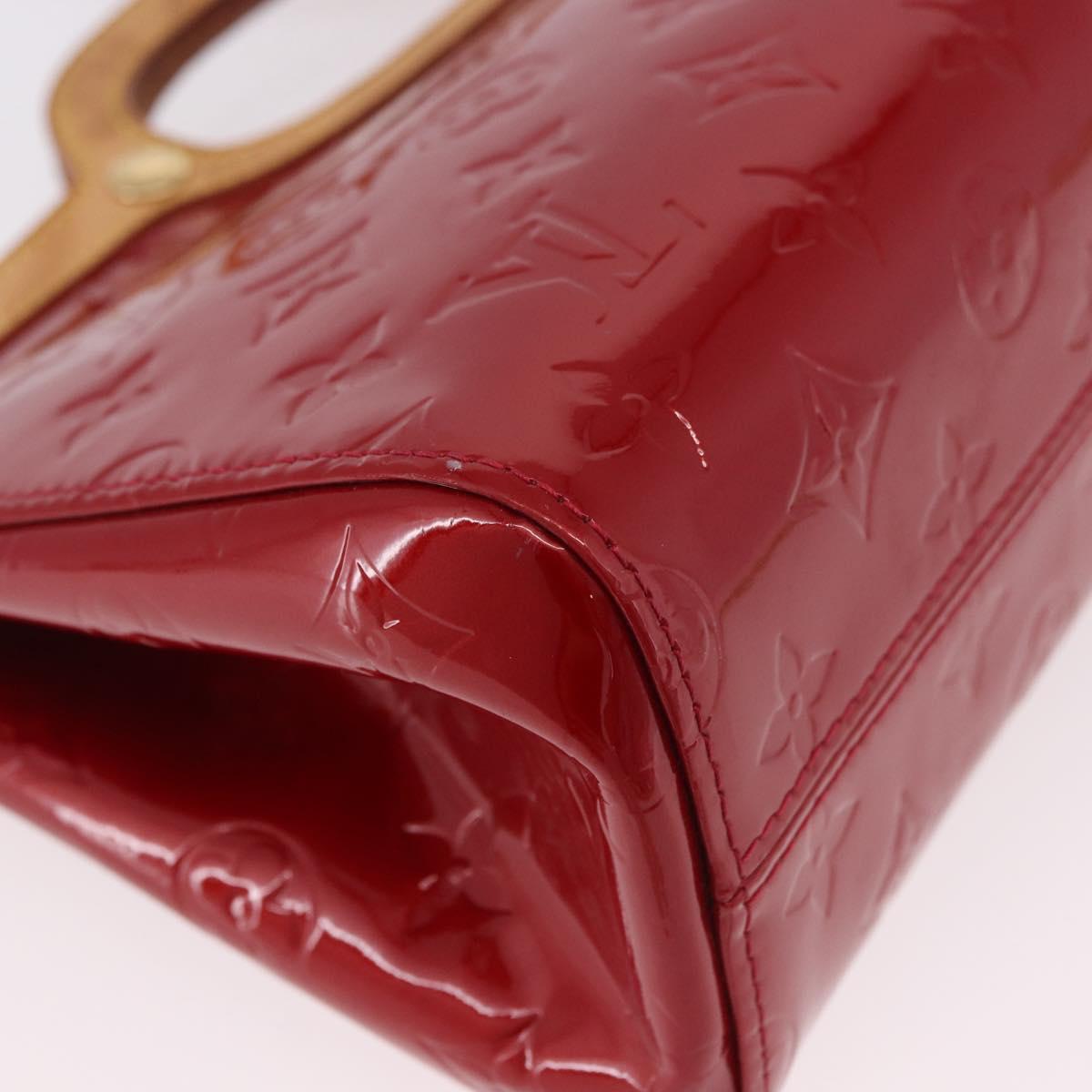 LOUIS VUITTON Vernis Roxbury Drive Bag 2way Pomme D'amour M91987 LV Auth ep14708