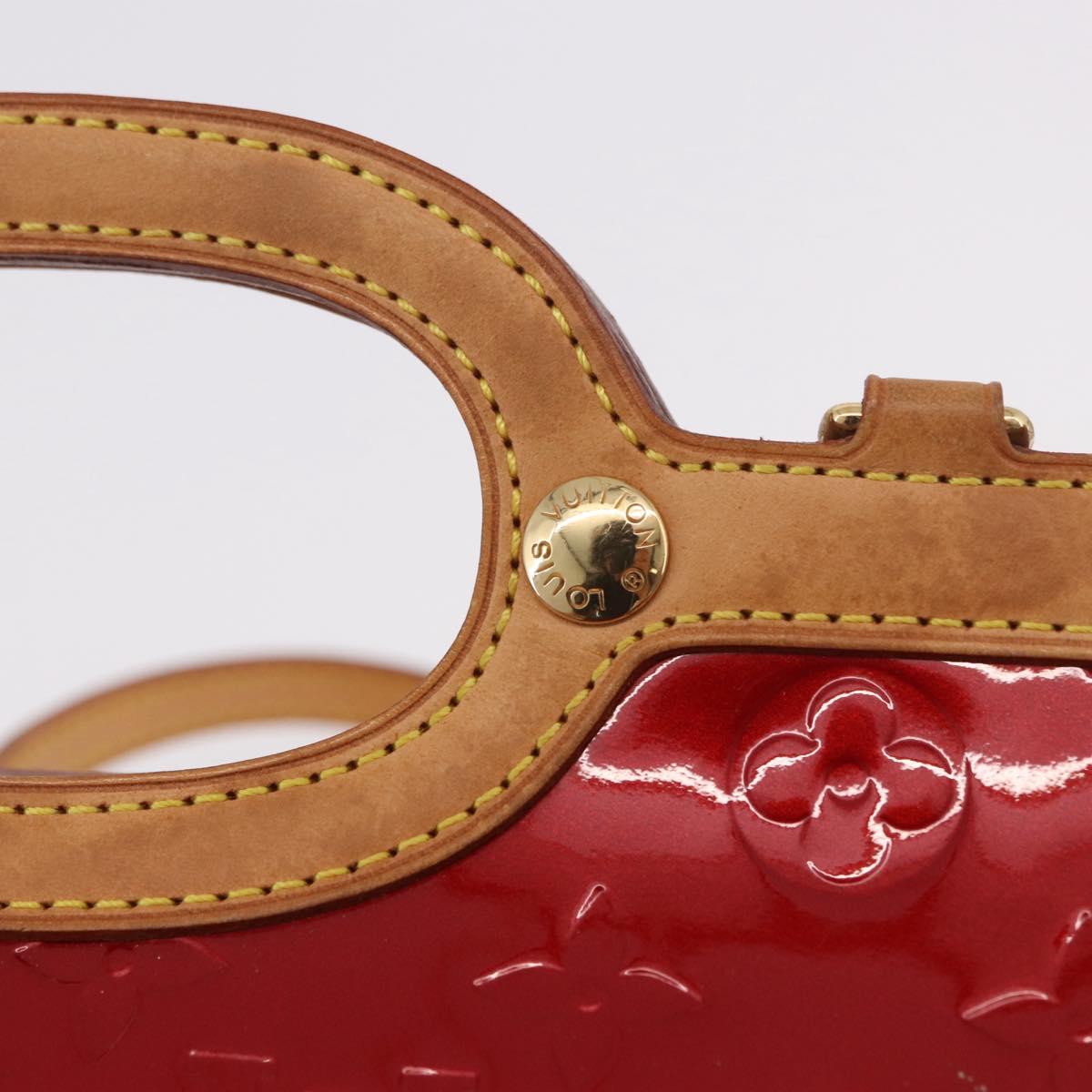 LOUIS VUITTON Vernis Roxbury Drive Bag 2way Pomme D'amour M91987 LV Auth ep14708