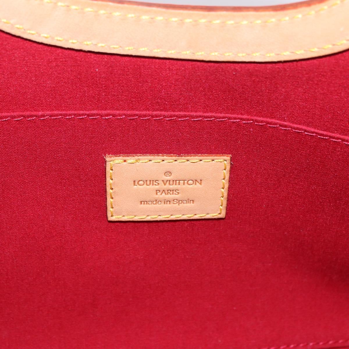 LOUIS VUITTON Vernis Roxbury Drive Bag 2way Pomme D'amour M91987 LV Auth ep14708