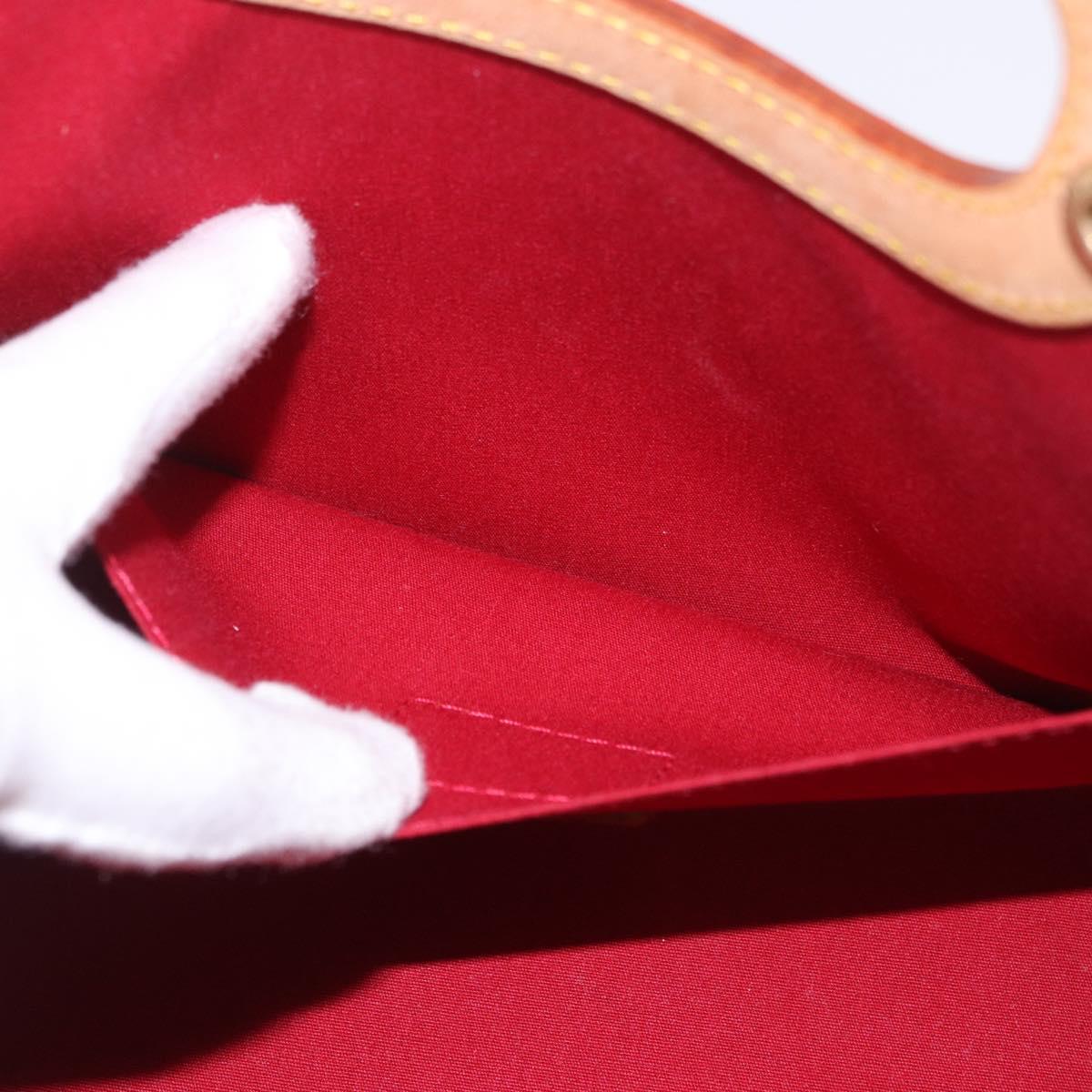 LOUIS VUITTON Vernis Roxbury Drive Bag 2way Pomme D'amour M91987 LV Auth ep14708