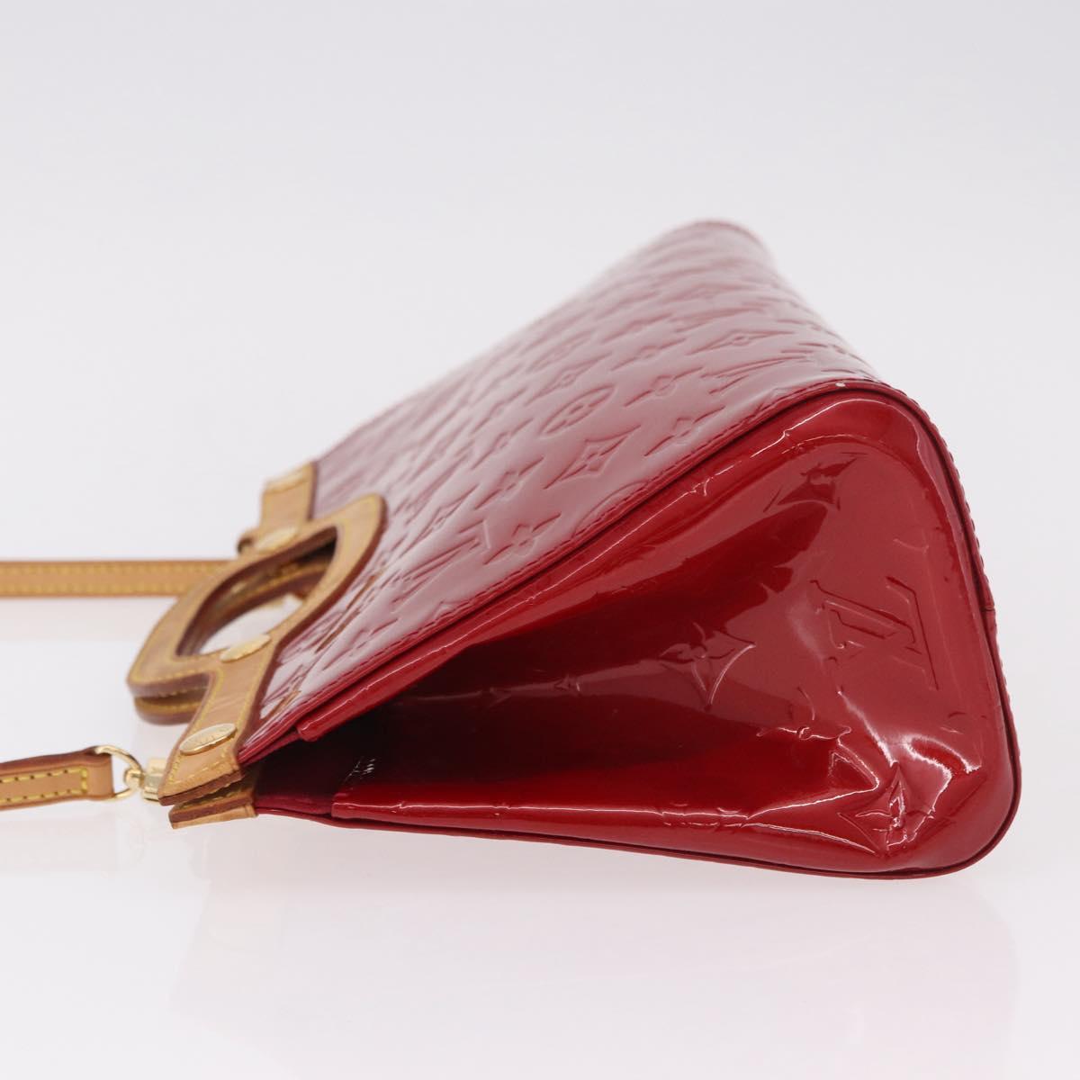 LOUIS VUITTON Vernis Roxbury Drive Bag 2way Pomme D'amour M91987 LV Auth ep14708