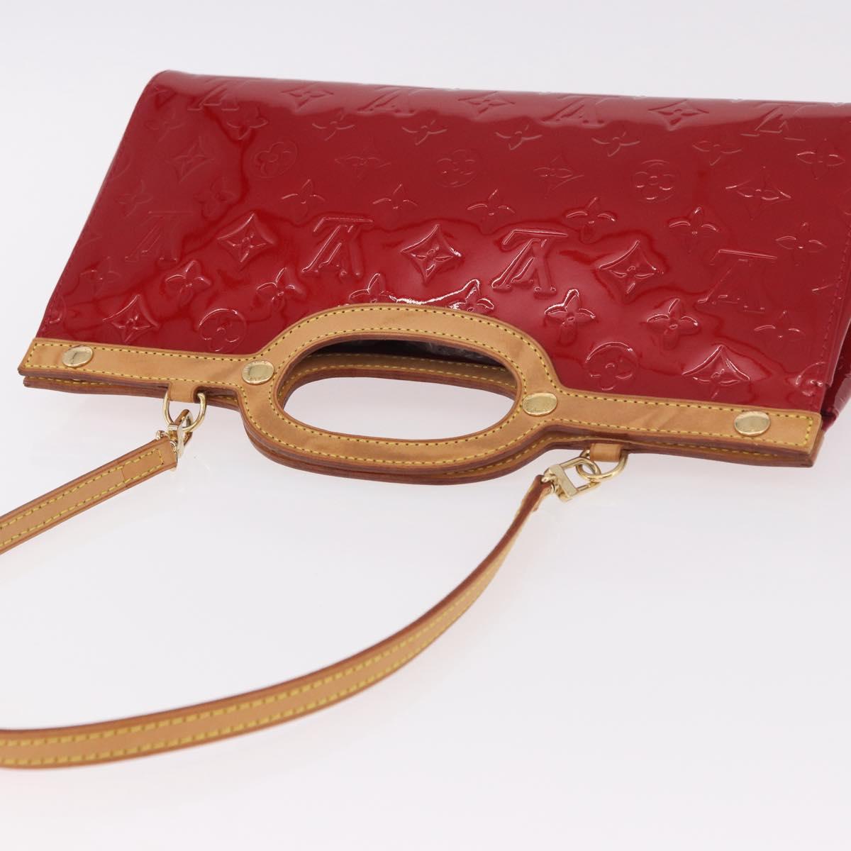 LOUIS VUITTON Vernis Roxbury Drive Bag 2way Pomme D'amour M91987 LV Auth ep14708