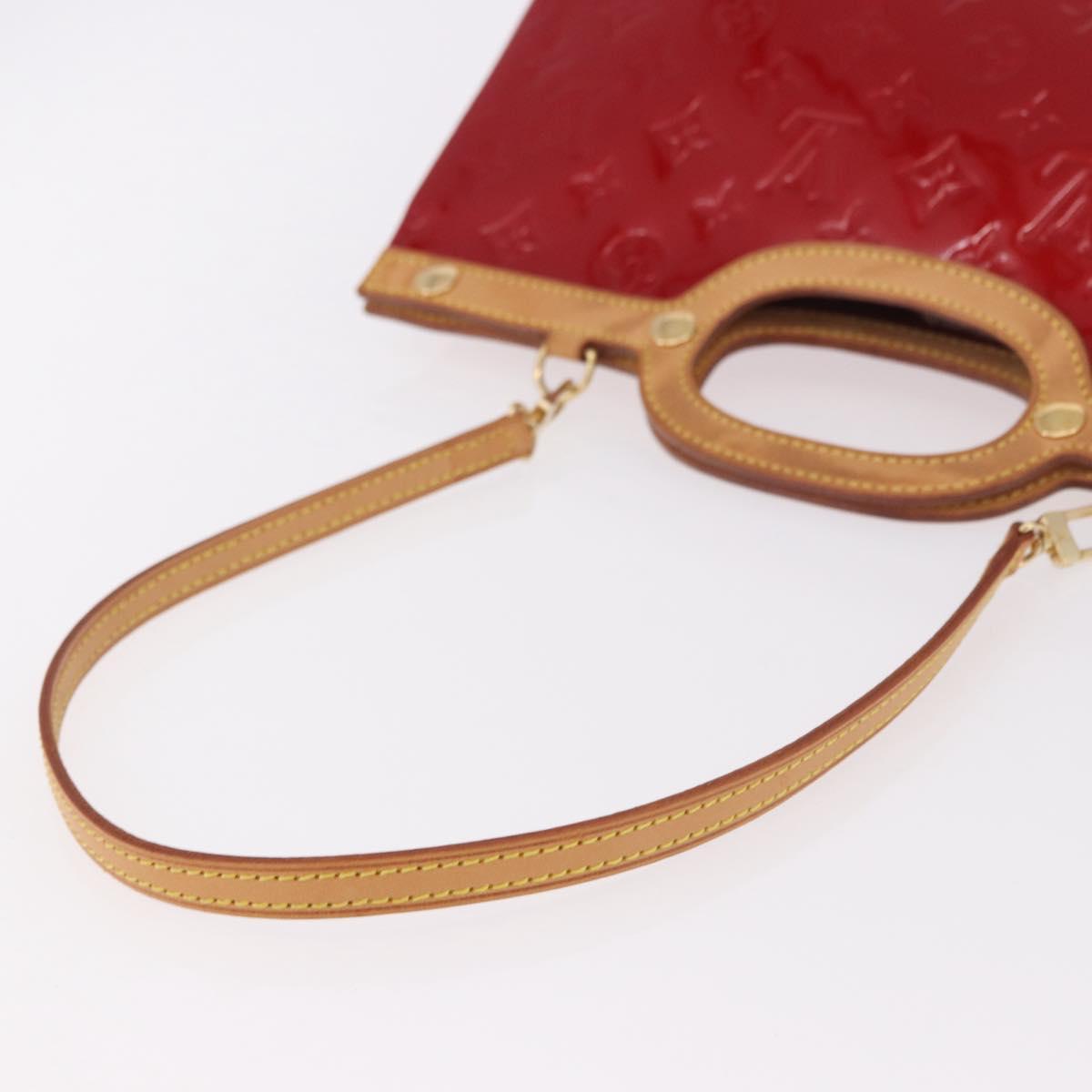 LOUIS VUITTON Vernis Roxbury Drive Bag 2way Pomme D'amour M91987 LV Auth ep14708