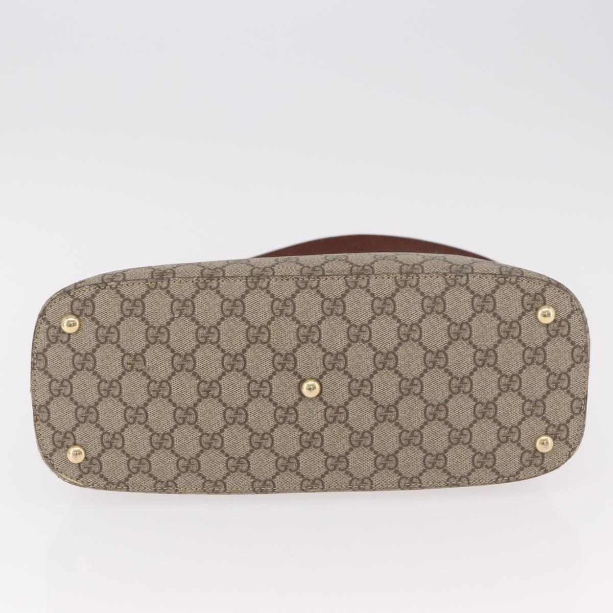 GUCCI GG Supreme Shoulder Bag PVC Beige Gold 414930 Auth ep14713