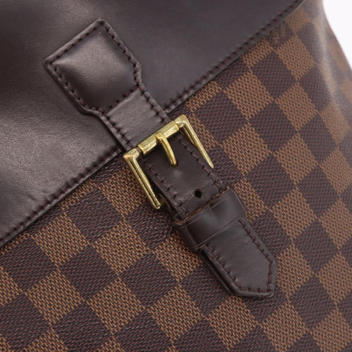 LOUIS VUITTON Damier Ebene Soho Backpack N51132 LV Auth ep14717