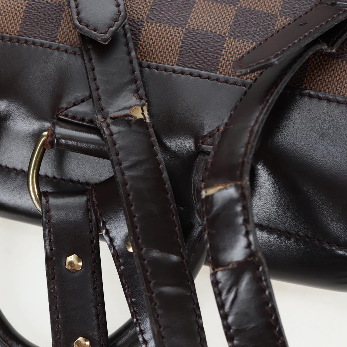 LOUIS VUITTON Damier Ebene Soho Backpack N51132 LV Auth ep14717
