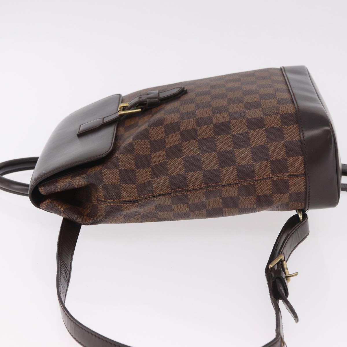 LOUIS VUITTON Damier Ebene Soho Backpack N51132 LV Auth ep14717