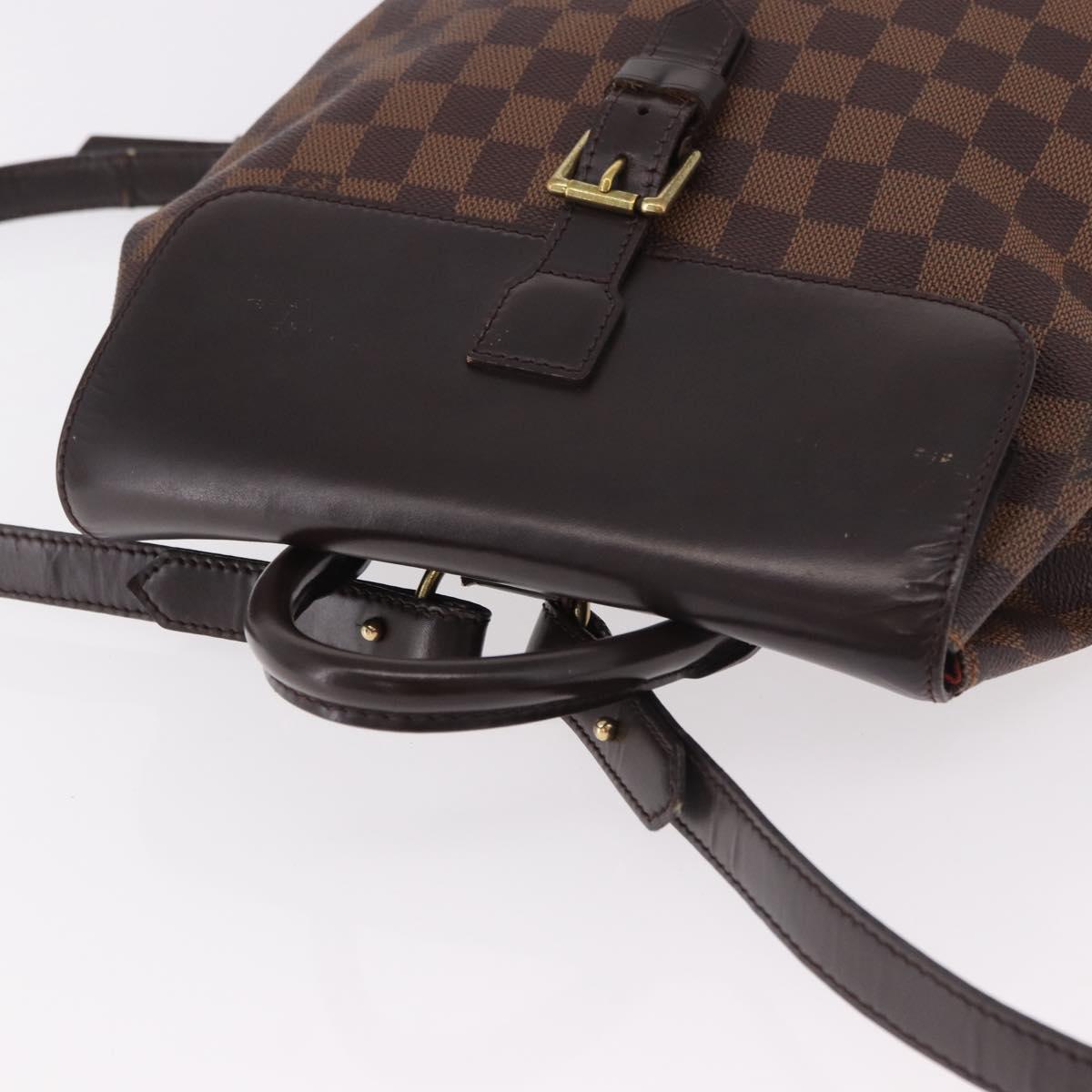 LOUIS VUITTON Damier Ebene Soho Backpack N51132 LV Auth ep14717