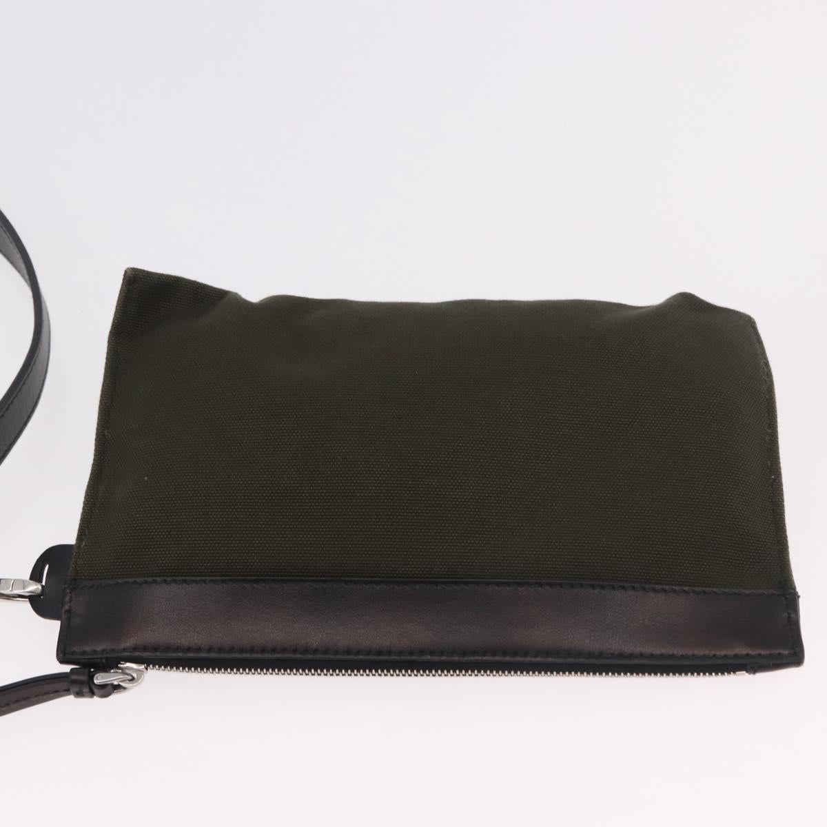 PRADA Hand Bag Denim 2way Navy Silver Auth ep14719A