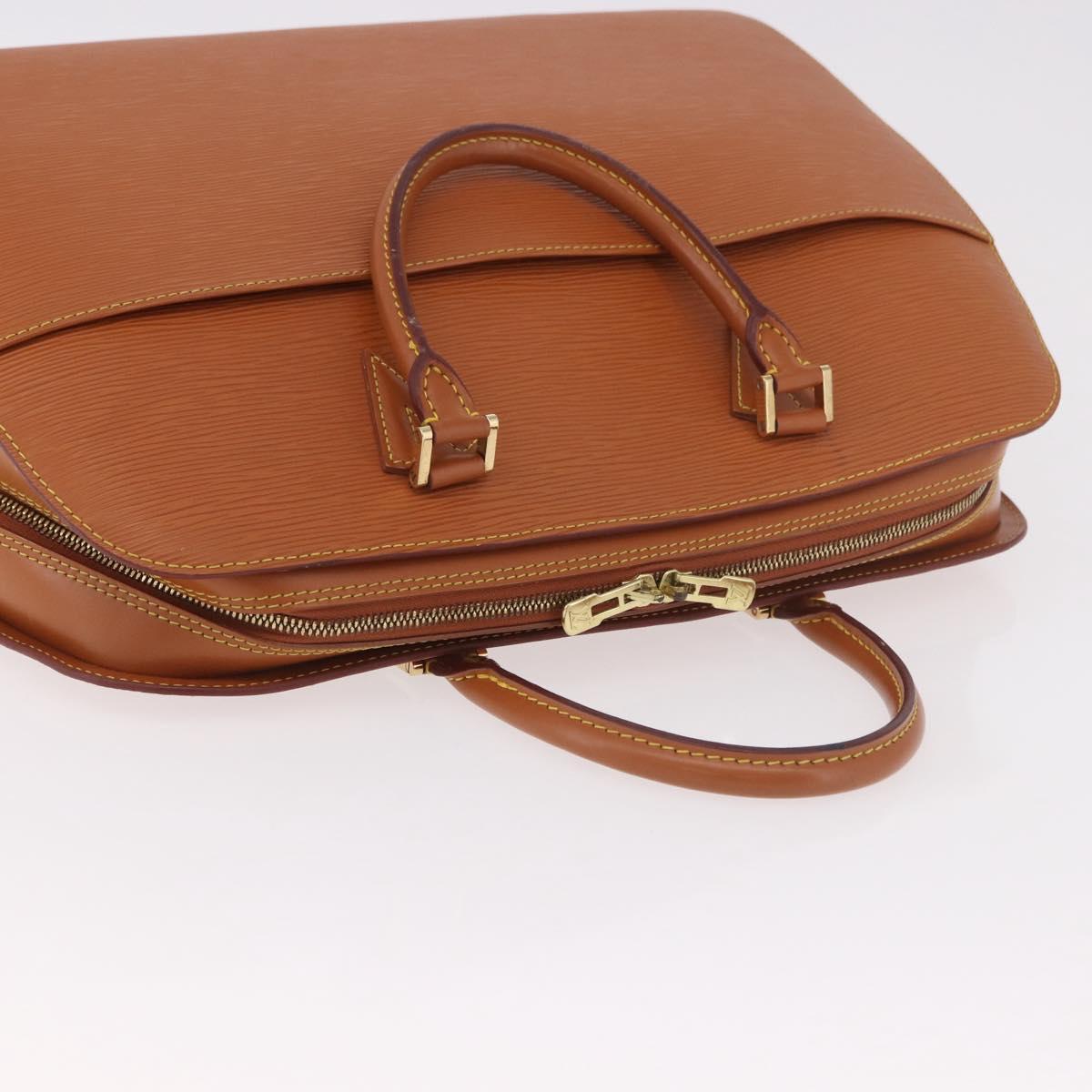 LOUIS VUITTON Epi Sorbonne Hand Bag Brown M54513 LV Auth ep14721A