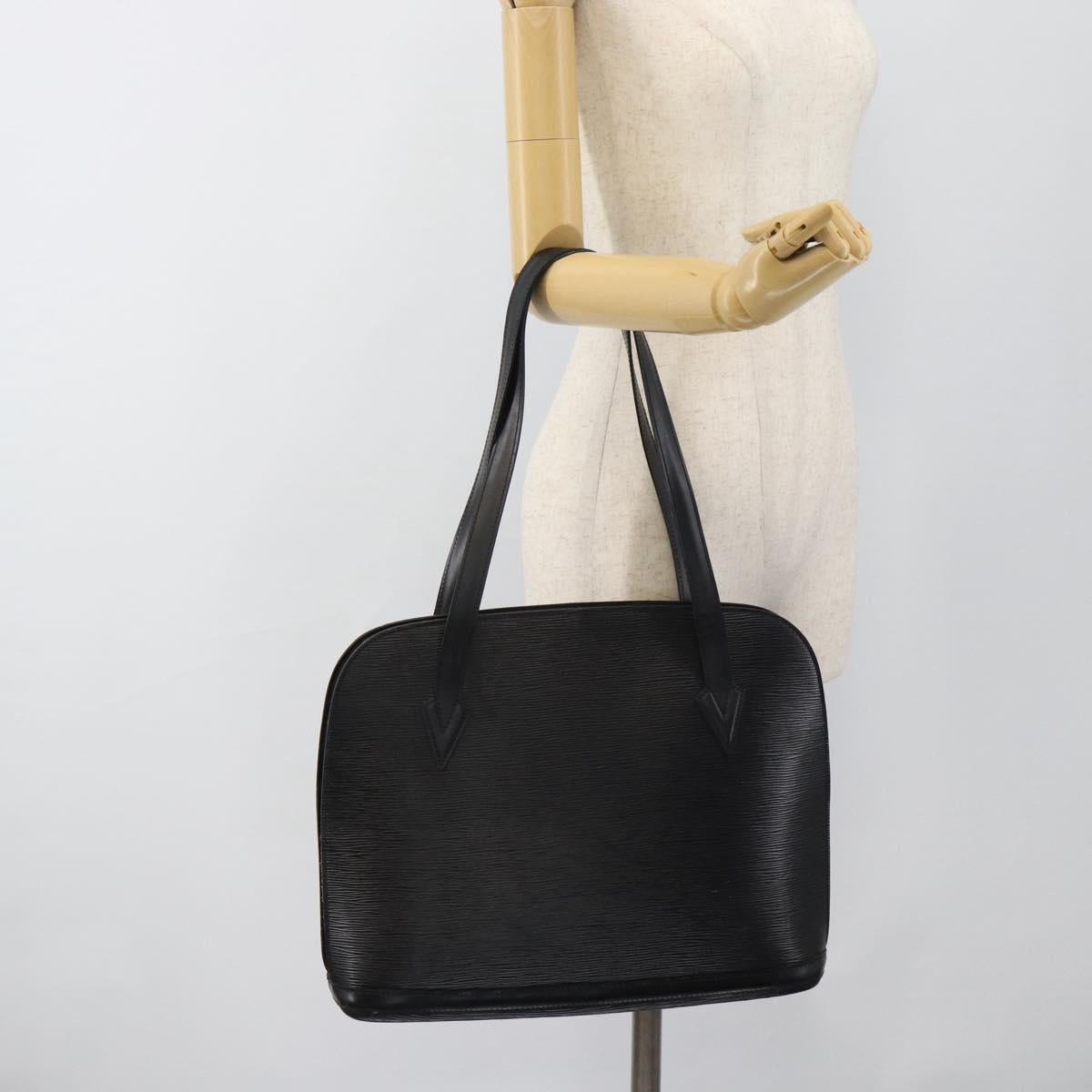 LOUIS VUITTON Epi Lussac Shoulder Bag Black M52282 LV Auth ep14722