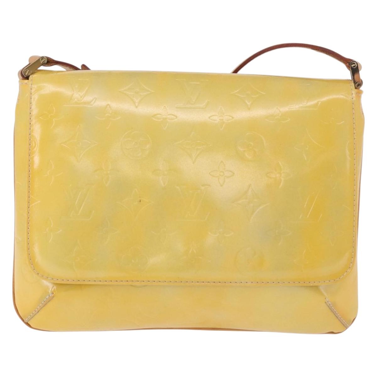 LOUIS VUITTON Monogram Vernis Thompson Street Bag Gris M91008 LV Auth ep14728
