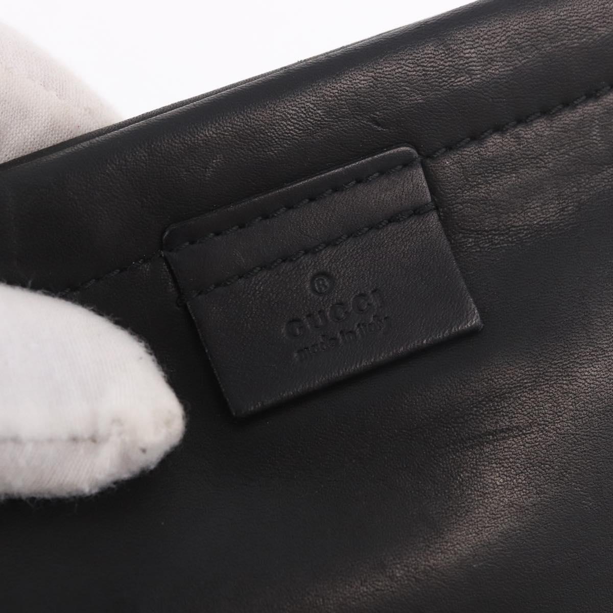 GUCCI Tote Bag Leather Black 94898 Auth ep14738