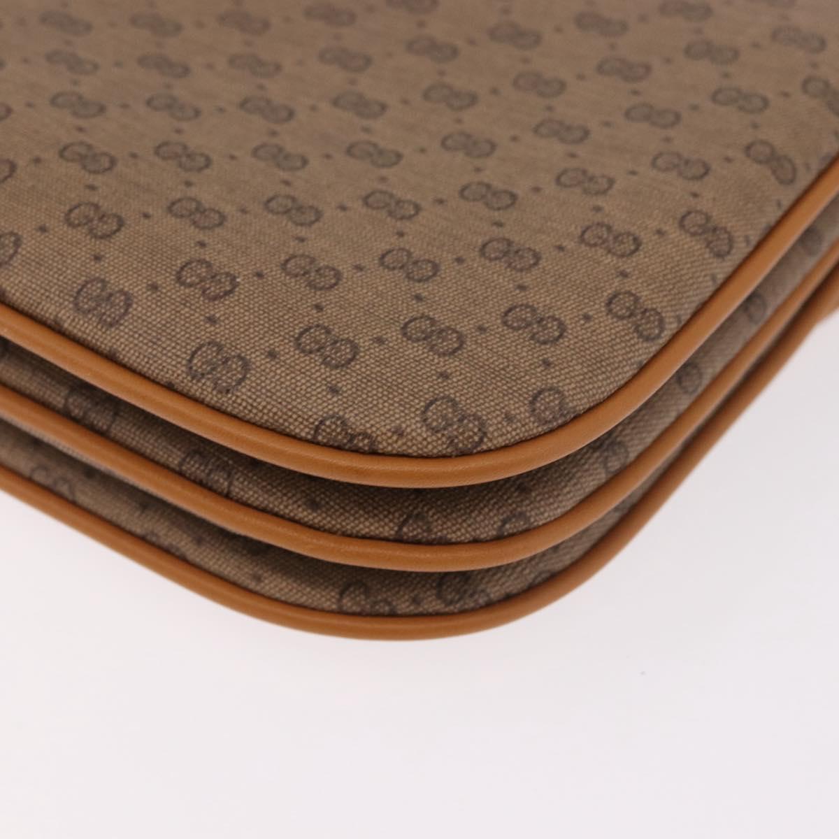 GUCCI Micro GG Supreme Shoulder Bag PVC Beige Gold 004 256 0024 Auth ep14744