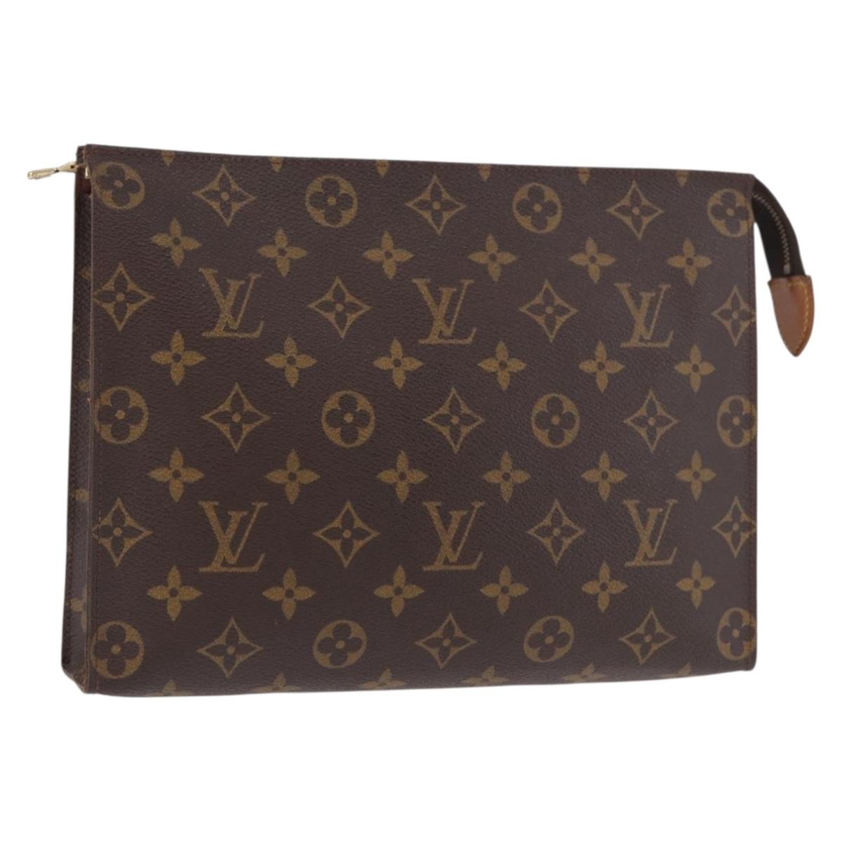 LOUIS VUITTON Monogram Poche Toilette 26 Pouch M47542 LV Auth ep14745A