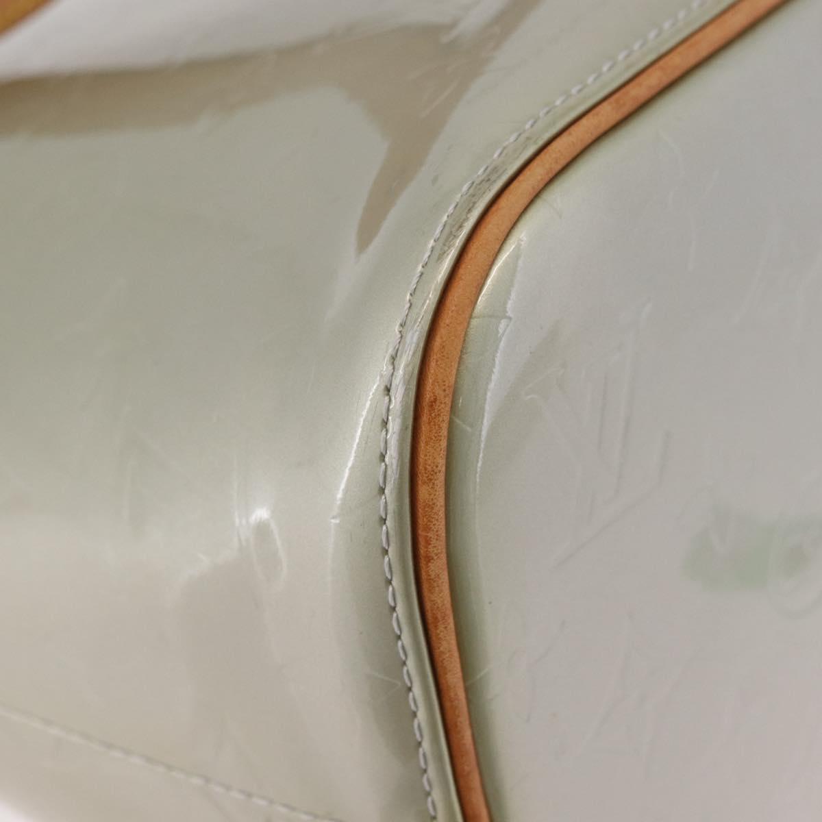 LOUIS VUITTON Monogram Vernis Houston Hand Bag Gris M91053 LV Auth ep14753