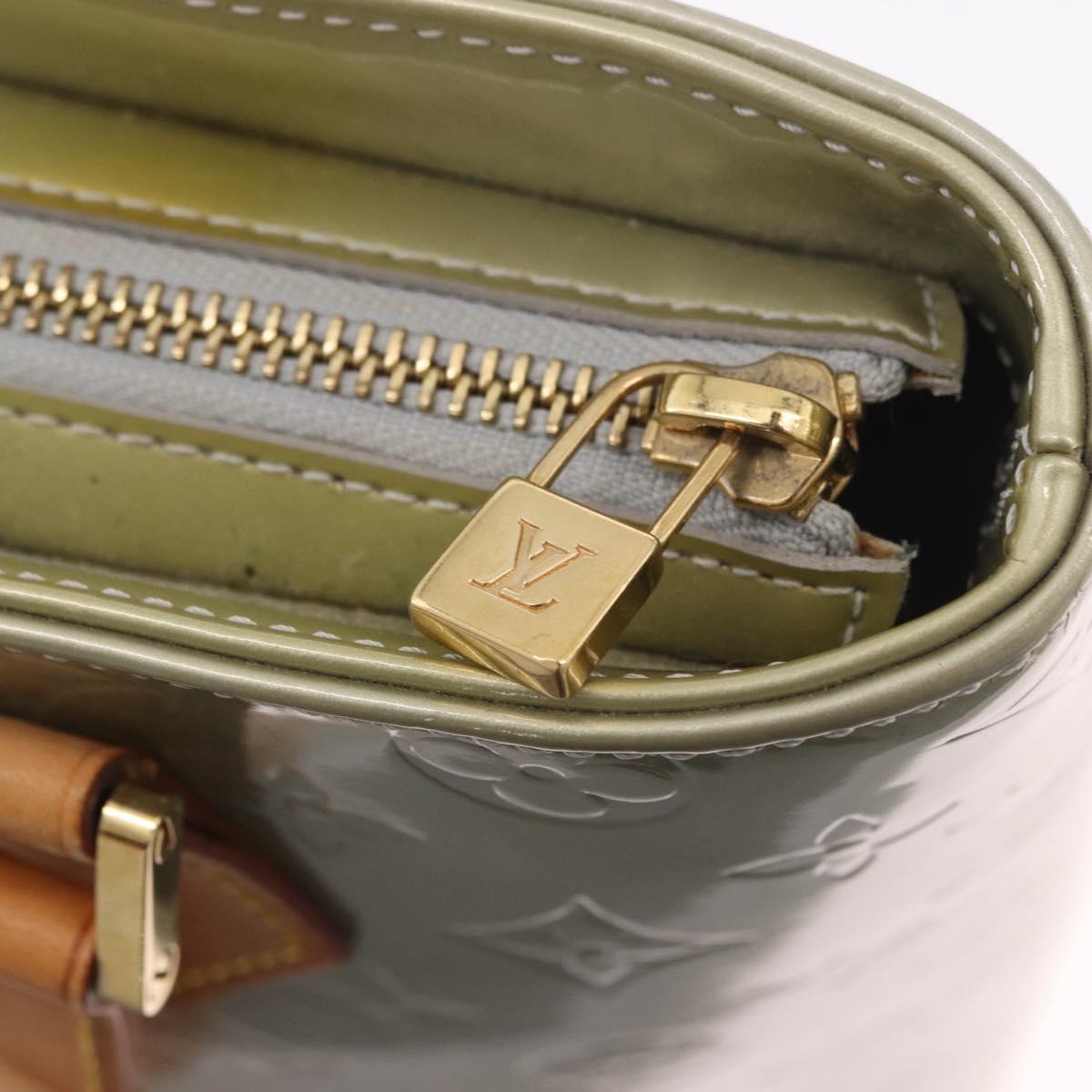 LOUIS VUITTON Monogram Vernis Houston Hand Bag Gris M91053 LV Auth ep14753