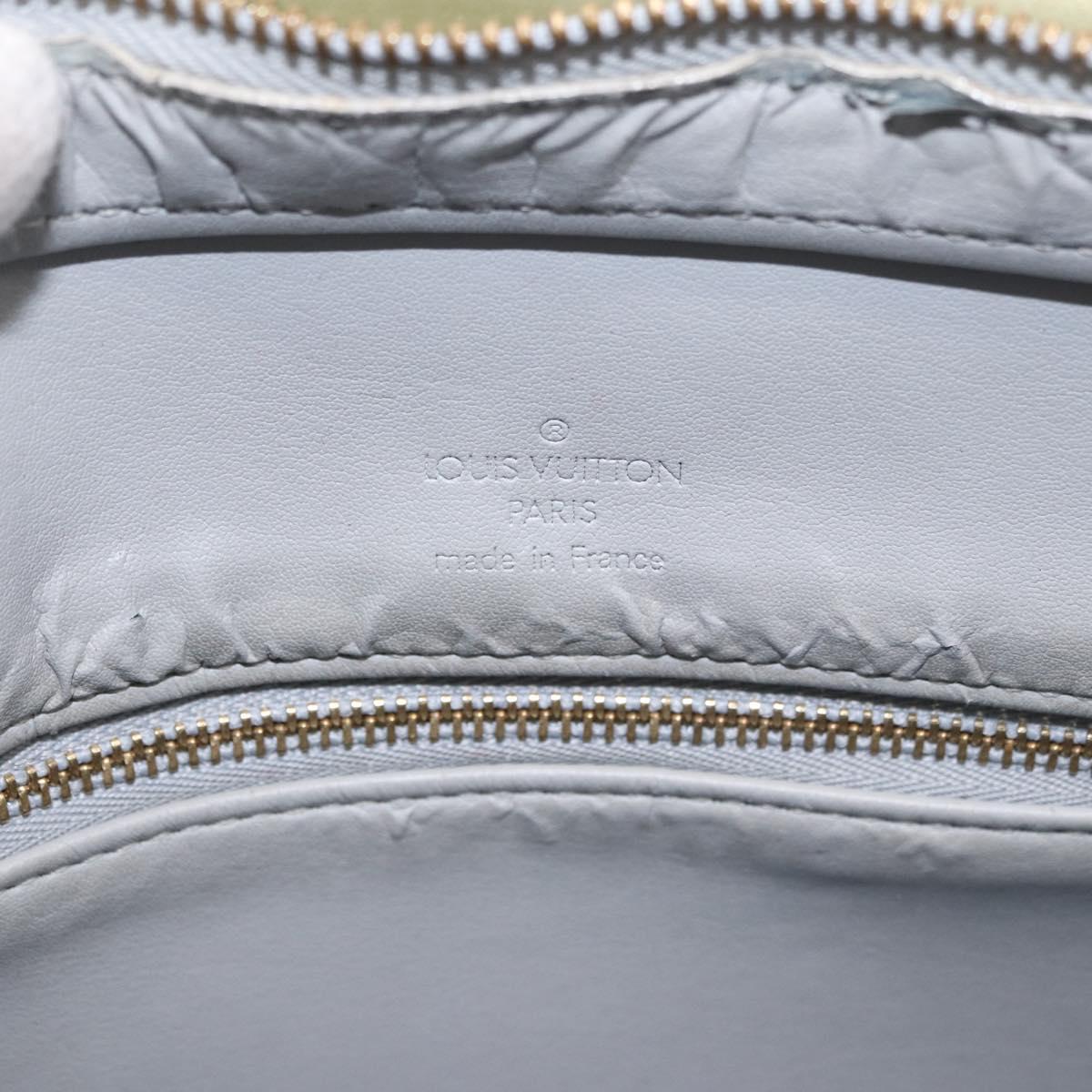 LOUIS VUITTON Monogram Vernis Houston Hand Bag Gris M91053 LV Auth ep14753