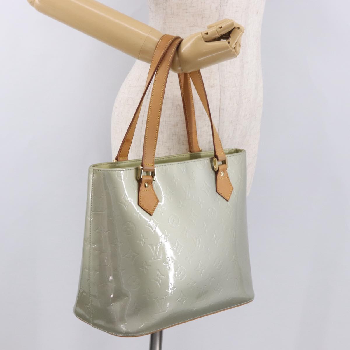 LOUIS VUITTON Monogram Vernis Houston Hand Bag Gris M91053 LV Auth ep14753