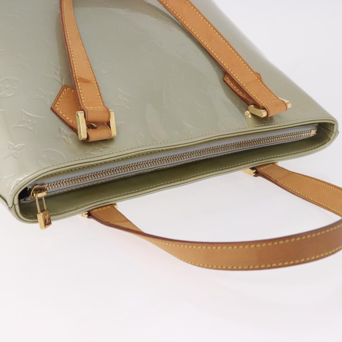 LOUIS VUITTON Monogram Vernis Houston Hand Bag Gris M91053 LV Auth ep14753