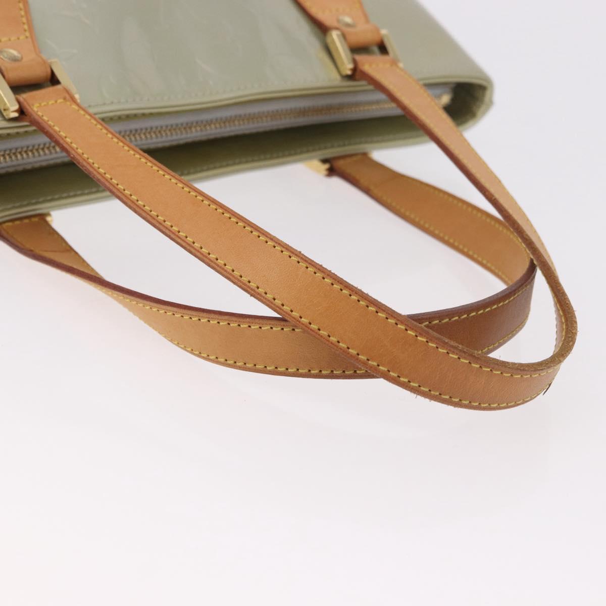 LOUIS VUITTON Monogram Vernis Houston Hand Bag Gris M91053 LV Auth ep14753