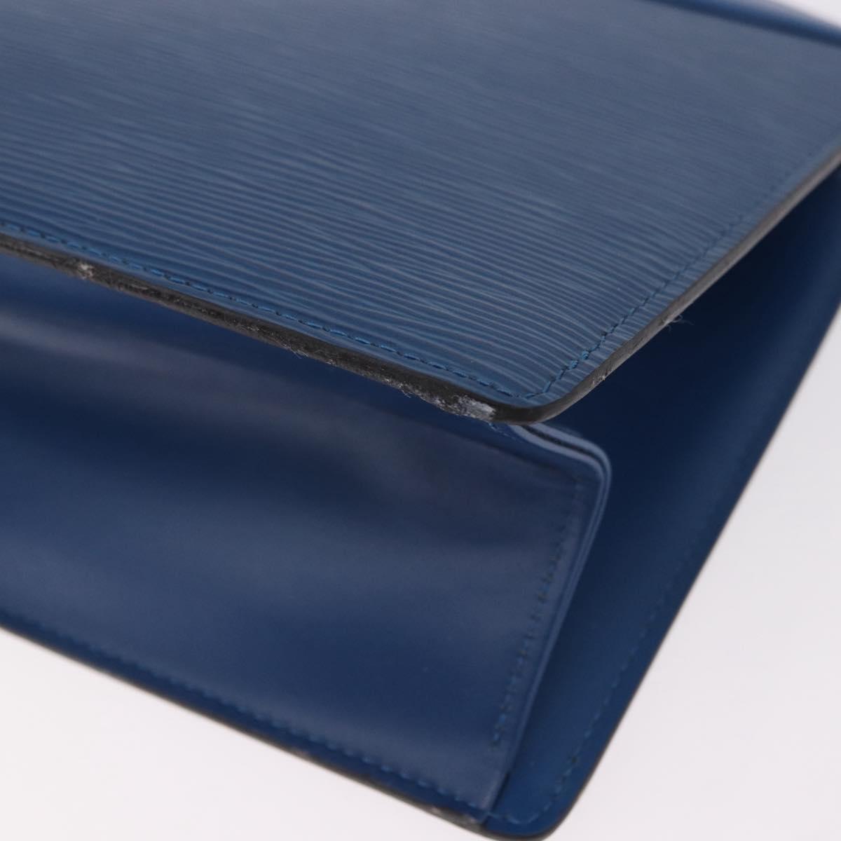 LOUIS VUITTON Epi Trousse Crete Pouch Blue M48405 LV Auth ep14754