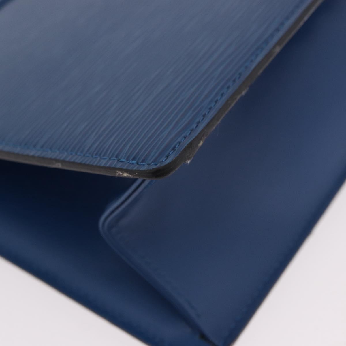 LOUIS VUITTON Epi Trousse Crete Pouch Blue M48405 LV Auth ep14754
