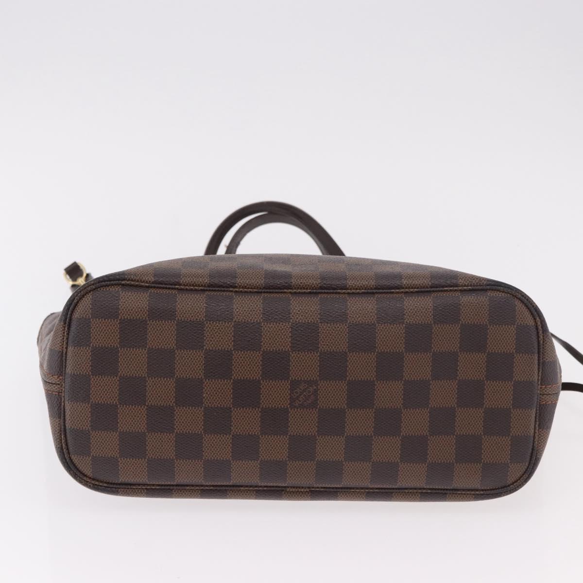 LOUIS VUITTON Damier Ebene Neverfull PM Tote Bag N51109 LV Auth ep14755A