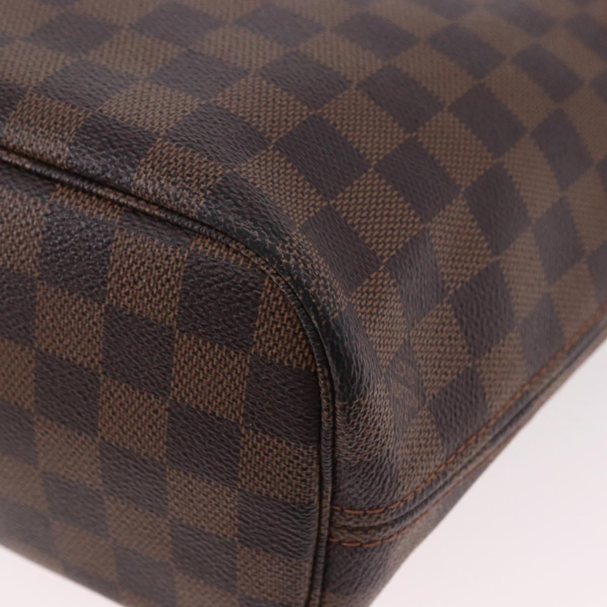 LOUIS VUITTON Damier Ebene Neverfull PM Tote Bag N51109 LV Auth ep14755A
