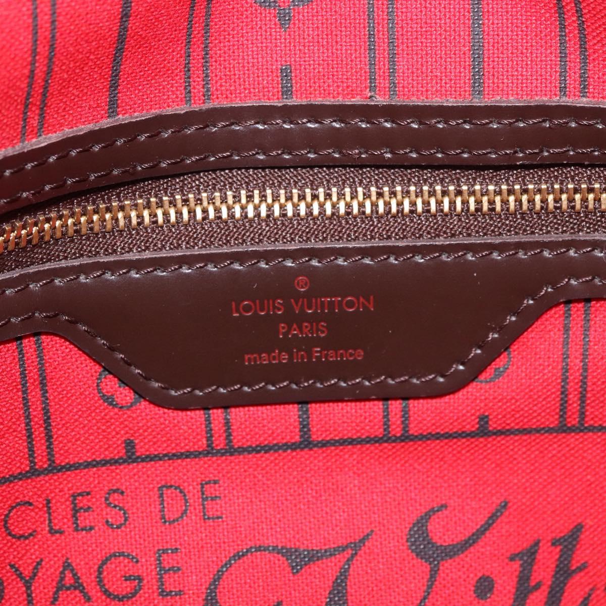 LOUIS VUITTON Damier Ebene Neverfull PM Tote Bag N51109 LV Auth ep14755A