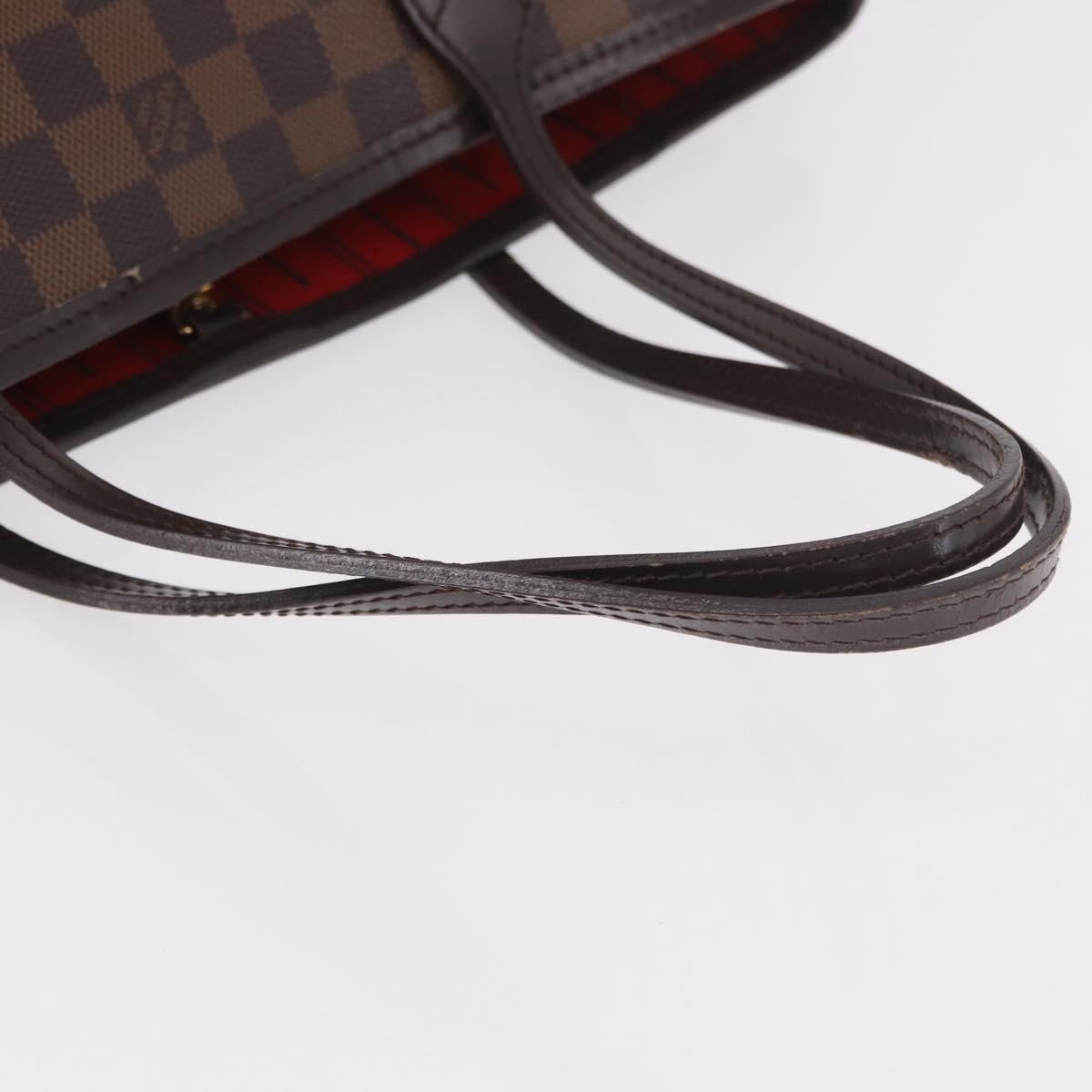 LOUIS VUITTON Damier Ebene Neverfull PM Tote Bag N51109 LV Auth ep14755A