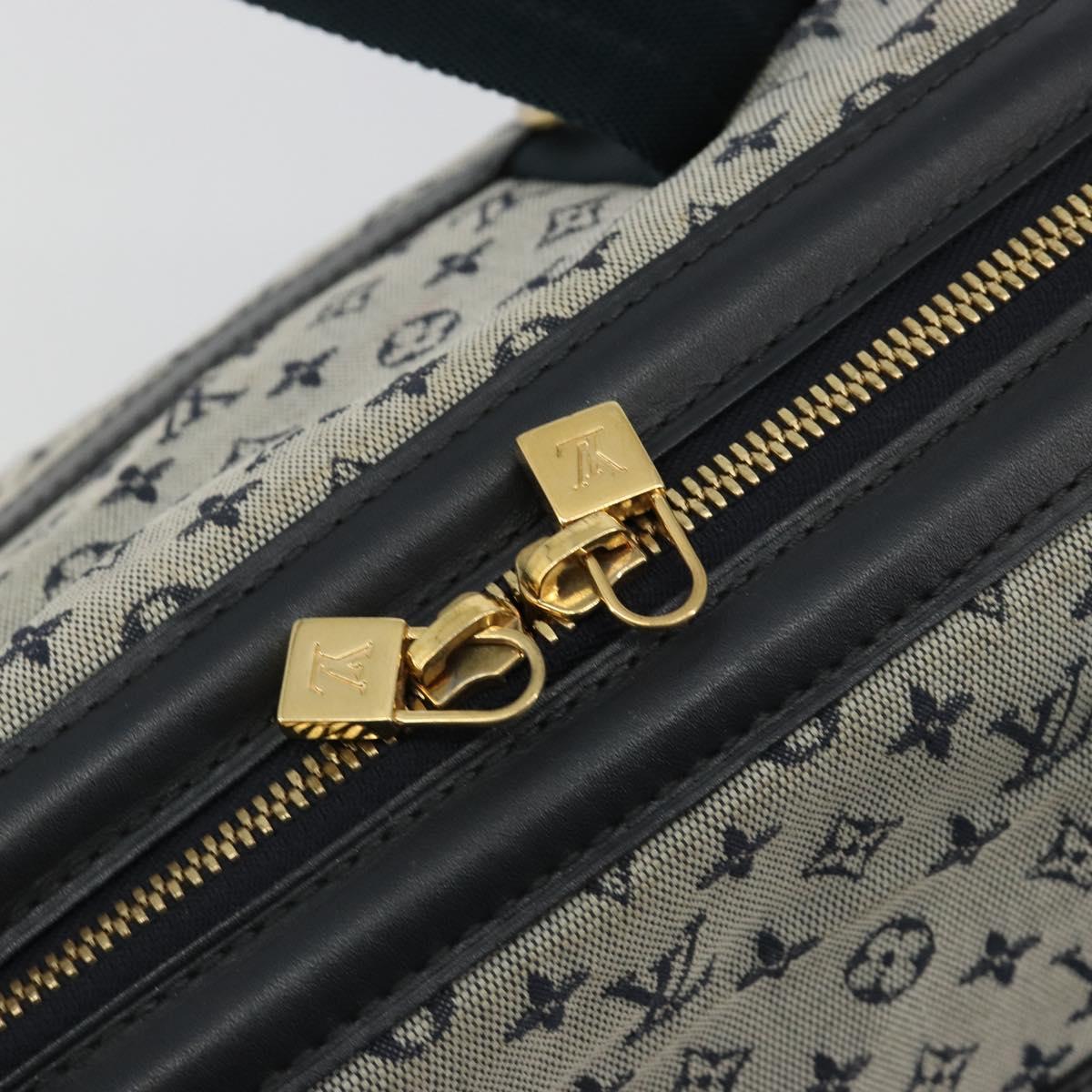 LOUIS VUITTON Monogram Mini Josephine GM Hand Bag Blue M92211 LV Auth ep14758
