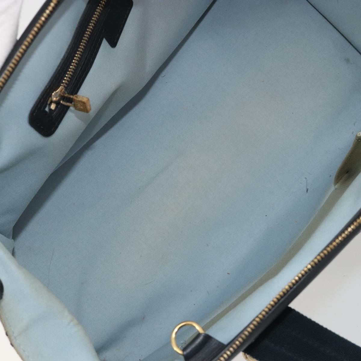 LOUIS VUITTON Monogram Mini Josephine GM Hand Bag Blue M92211 LV Auth ep14758