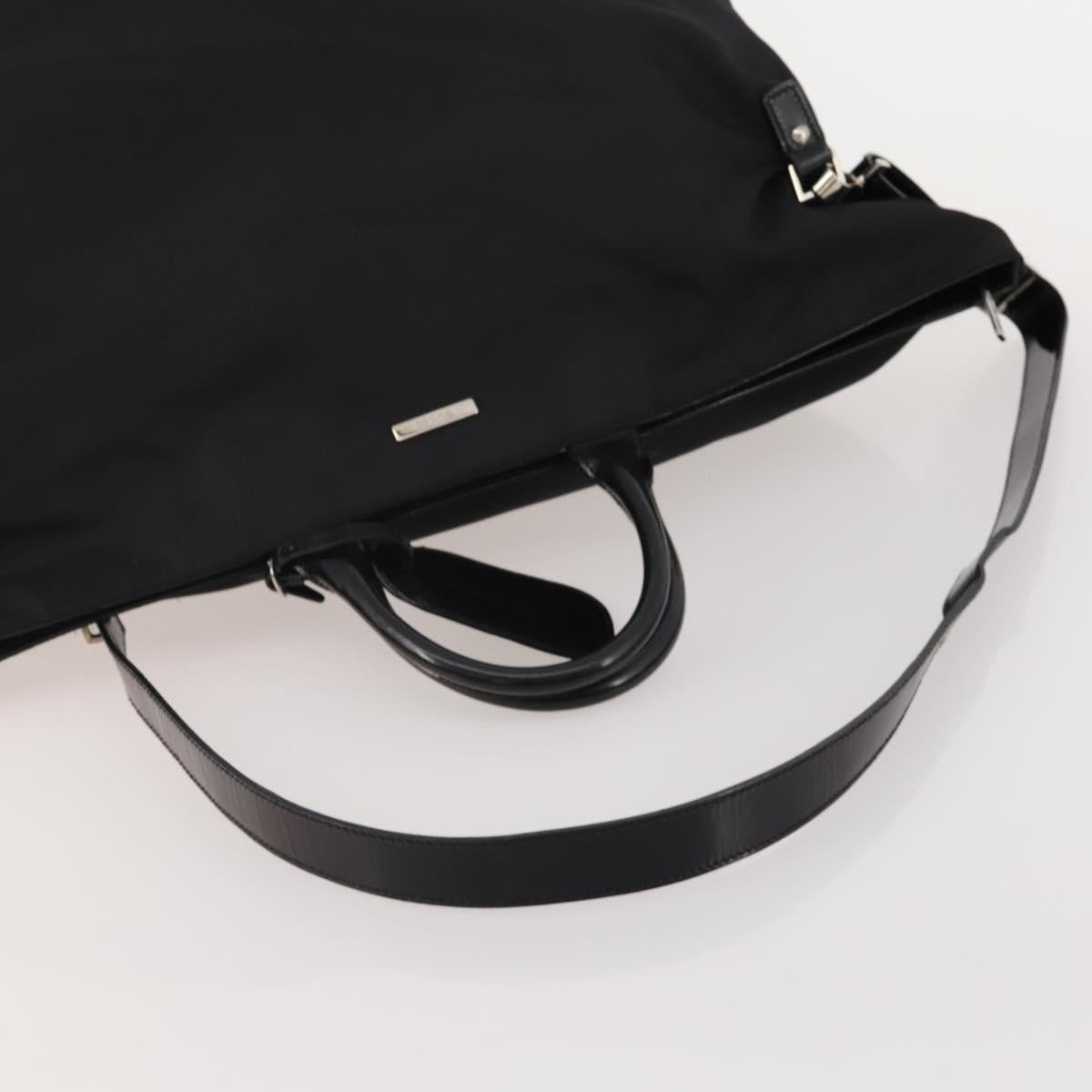 GUCCI Hand Bag Canvas 2way Black Silver 019 2020 0282 08 Auth ep14763
