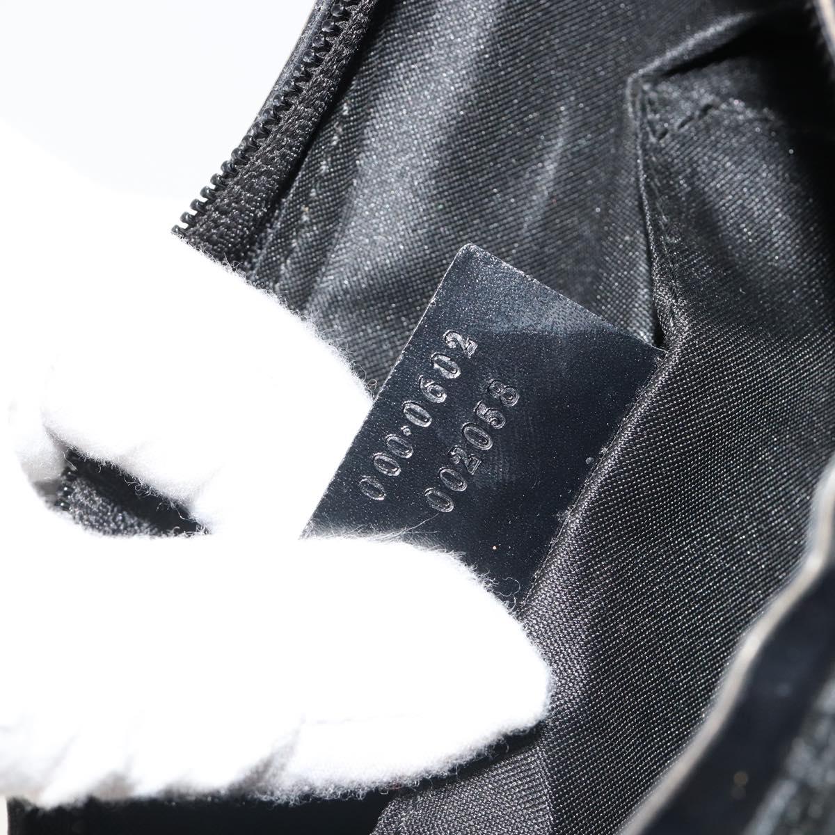 GUCCI GG Canvas Shoulder Bag Black Silver 000 0602 Auth ep14767