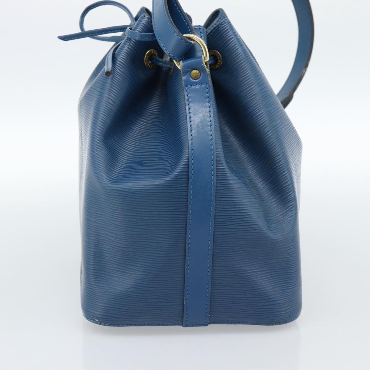 LOUIS VUITTON Epi Petit Noe Shoulder Bag Blue M44105 LV Auth ep14776