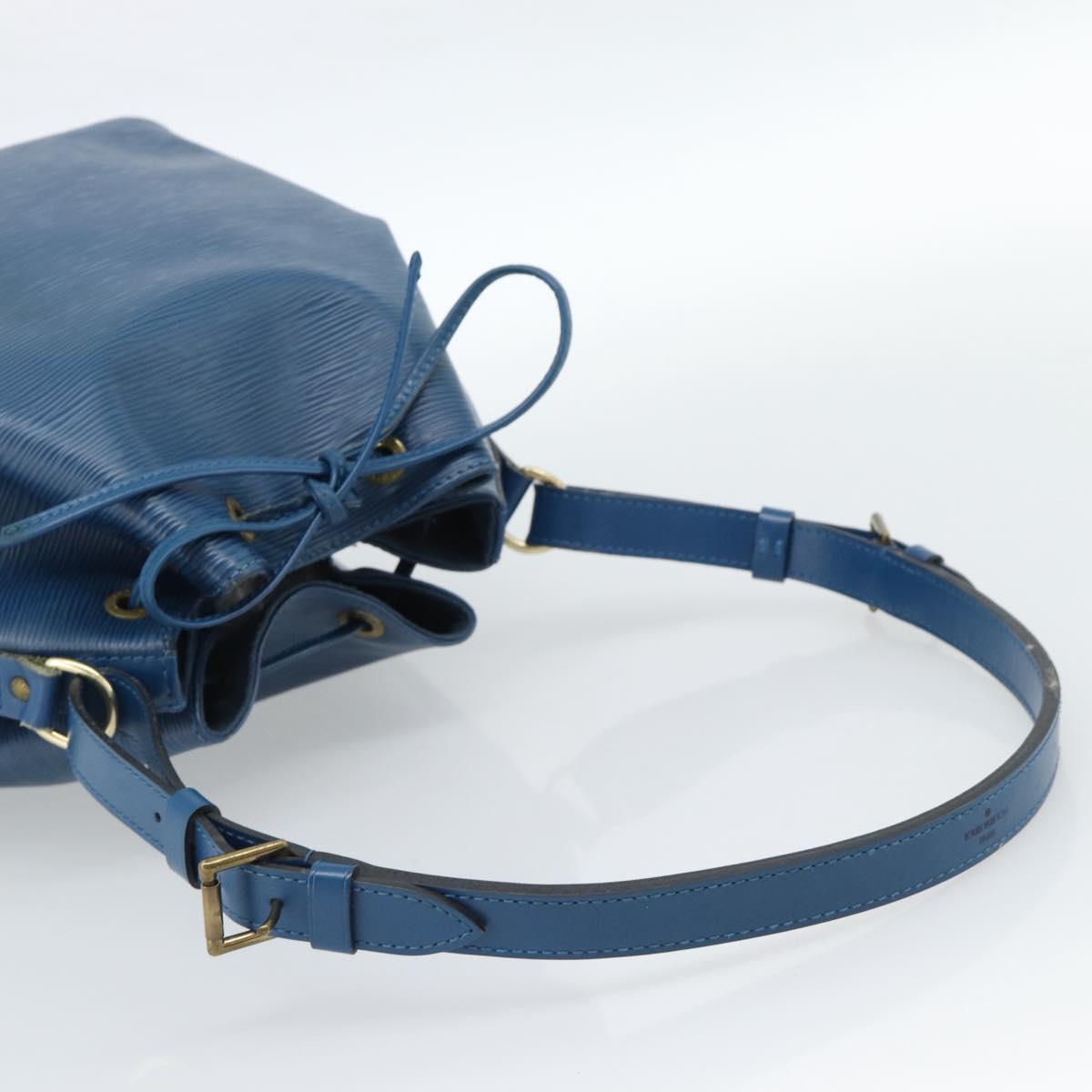LOUIS VUITTON Epi Petit Noe Shoulder Bag Blue M44105 LV Auth ep14776