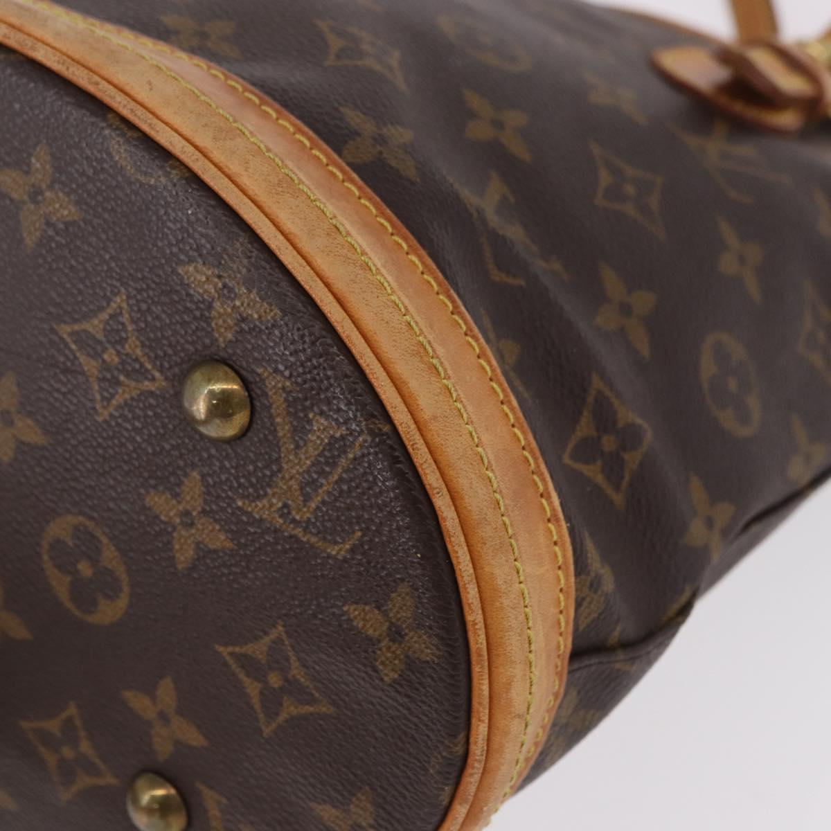 LOUIS VUITTON Monogram Bucket PM Shoulder Bag M42238 LV Auth ep14782