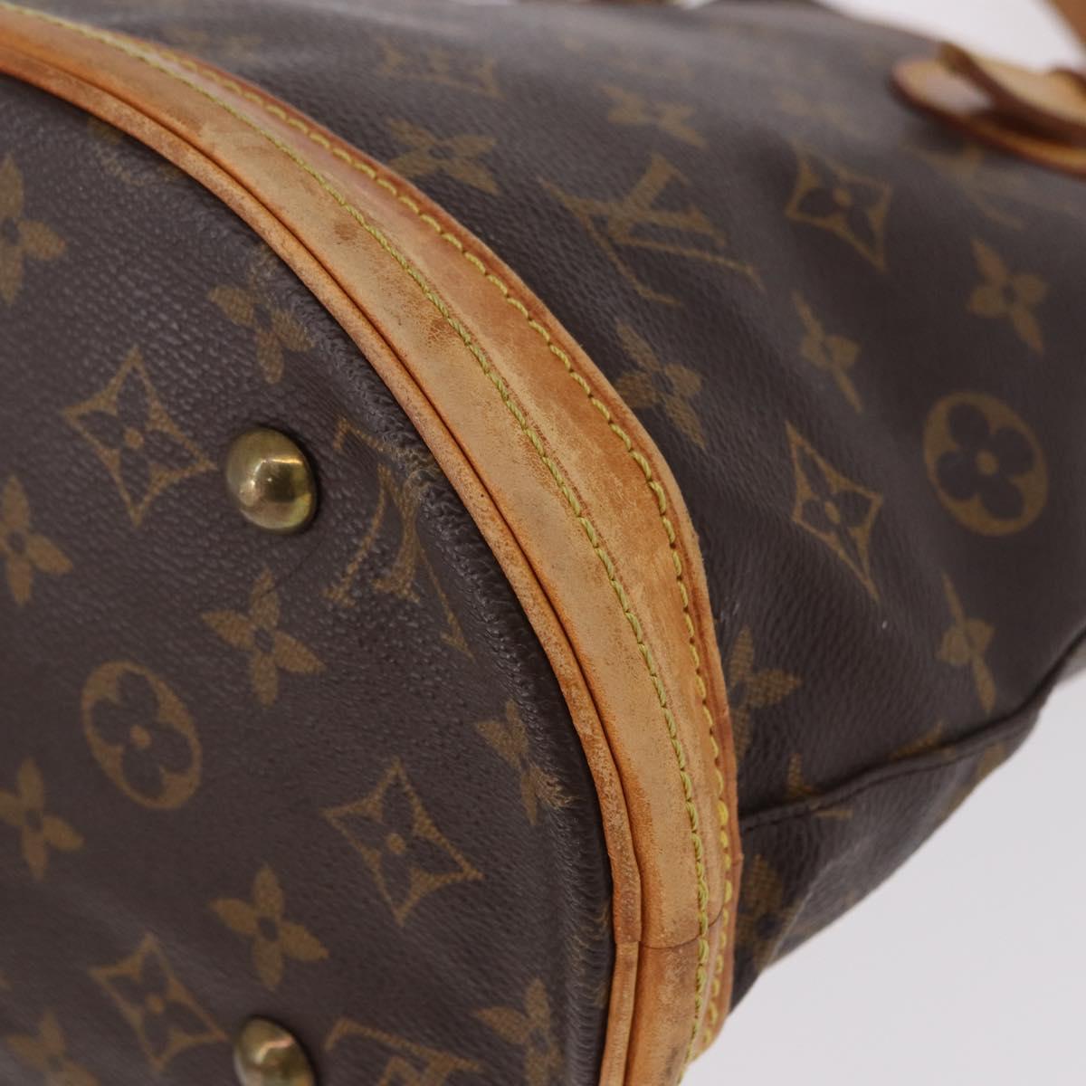 LOUIS VUITTON Monogram Bucket PM Shoulder Bag M42238 LV Auth ep14782