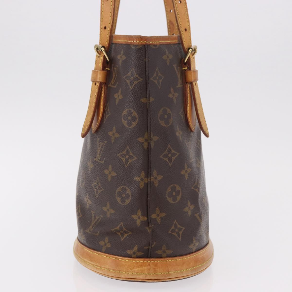 LOUIS VUITTON Monogram Bucket PM Shoulder Bag M42238 LV Auth ep14782