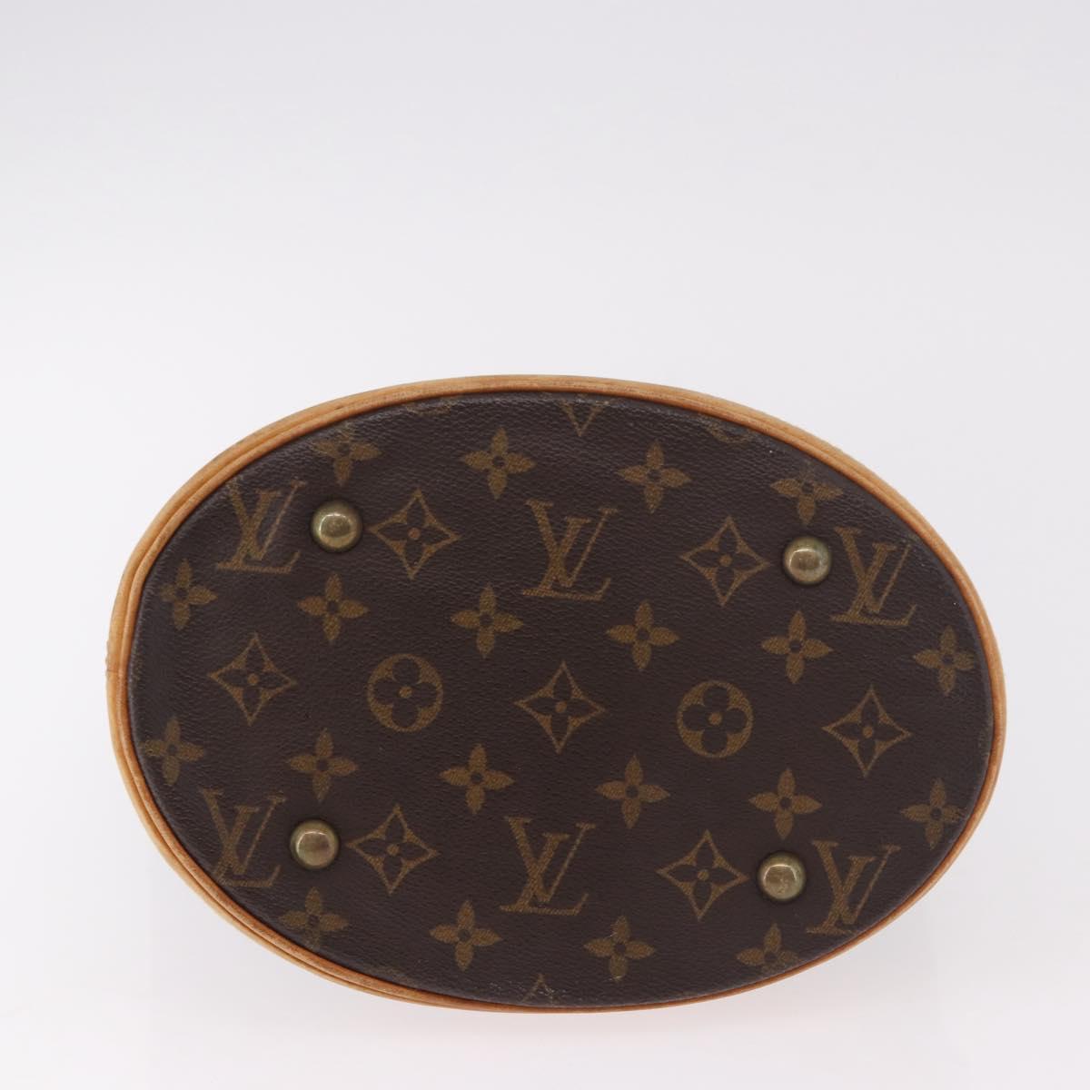 LOUIS VUITTON Monogram Bucket PM Shoulder Bag M42238 LV Auth ep14782
