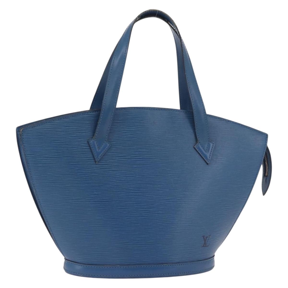 LOUIS VUITTON Epi Saint Jacques Shoulder Bag Blue M52275 LV Auth ep14793
