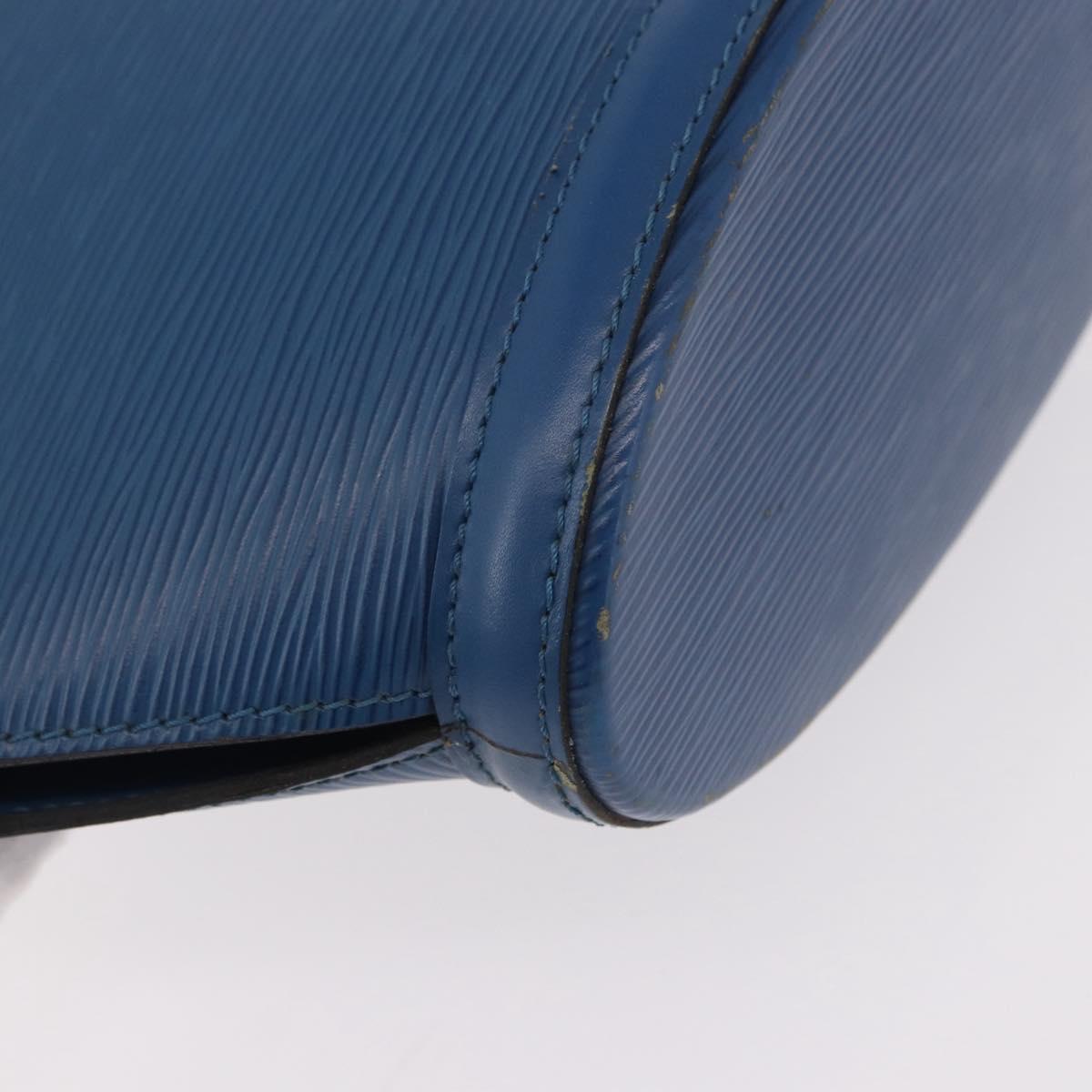 LOUIS VUITTON Epi Saint Jacques Shoulder Bag Blue M52275 LV Auth ep14793